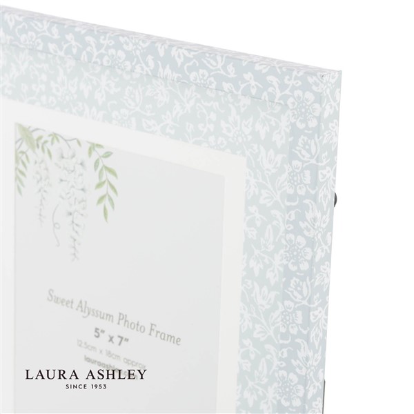 (image for) Laura Ashley Sweet Alyssum Photo Frame Blue 5" x 7"
